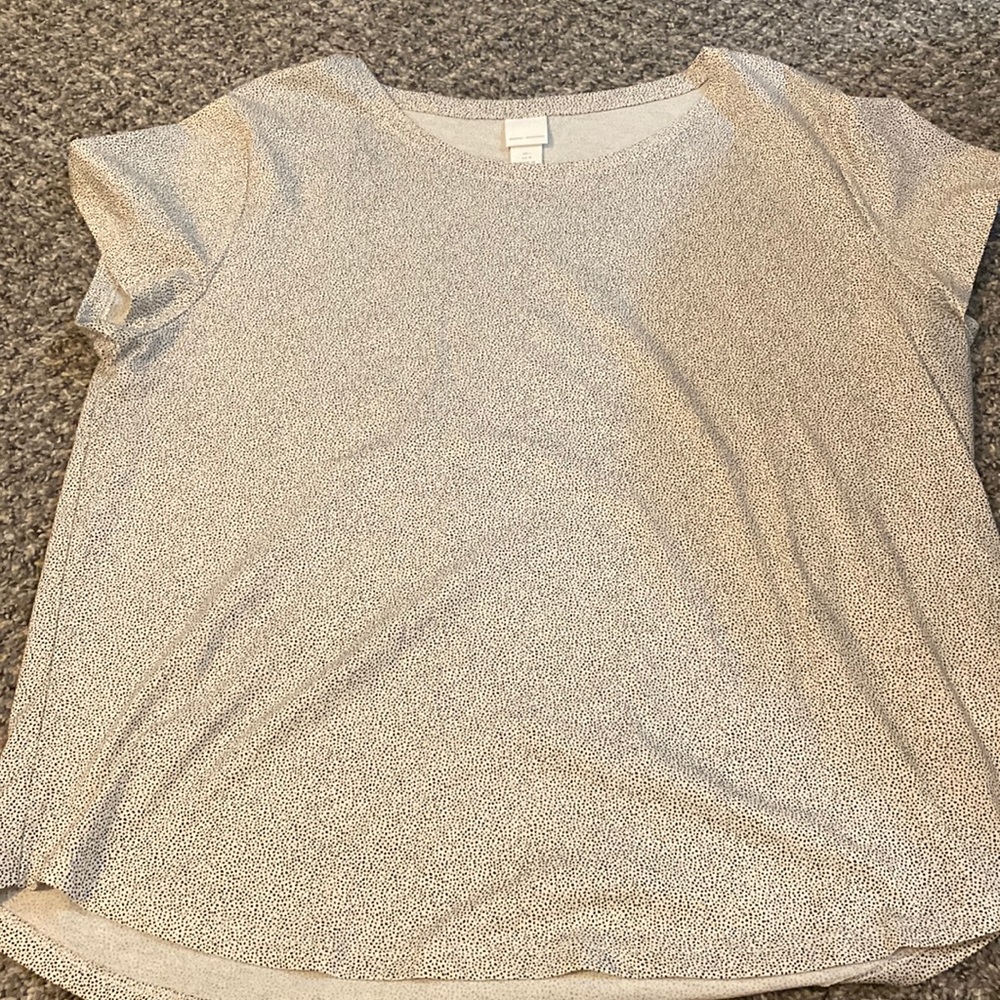 H&M black and white top.